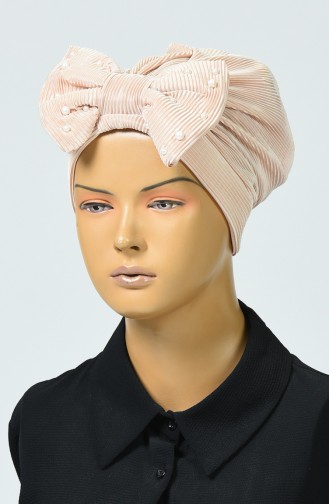 Beaded Bow Bonnet Gold 7003-07