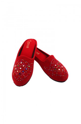 Women´s Slippers Red 18-01