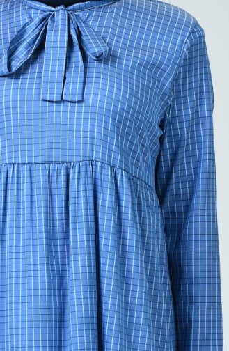 Pleated Dress Blue 1354A-01