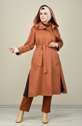 Tobacco Brown Trench Coats Models 4002-01