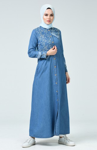 Jeans Blue Abaya 4096-02