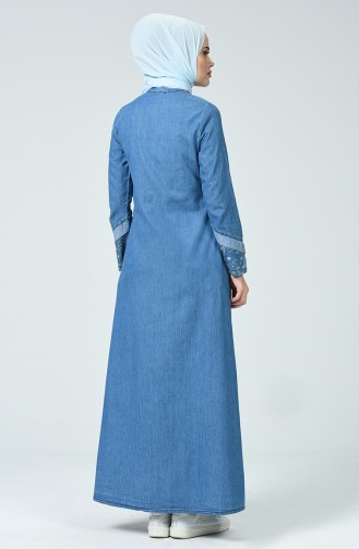 Abaya Jean 4096-02 Bleu Jean 4096-02