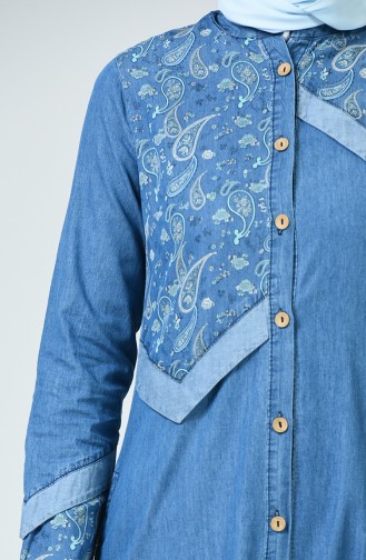 Denim Blue Abaya 4096-02