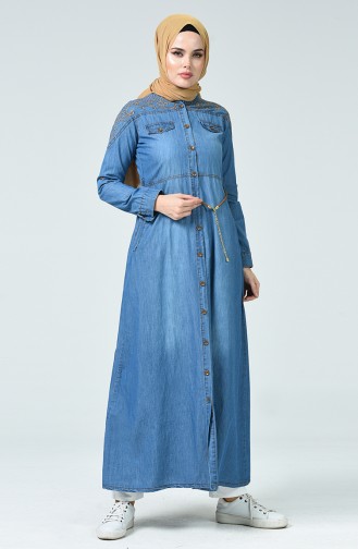 Jeans Blue Abaya 8431-02