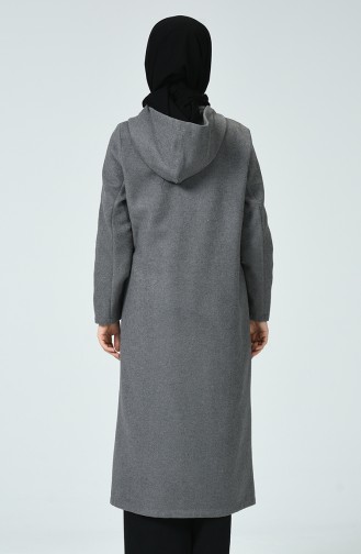 Sequined Felt Coat Gray 6030-06