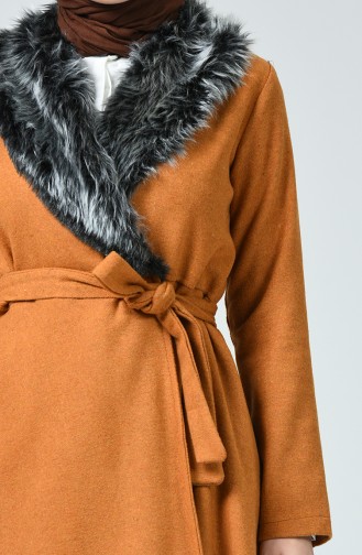 Fur Felt Coat Mustard 5091-04