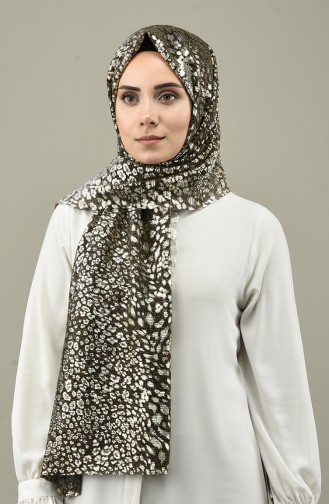 Patterned Viscose Shawl Gold 7002-02B