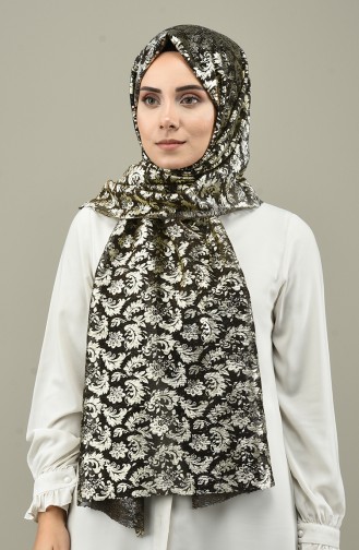 Patterned Viscose Shawl Gold 7002-03C