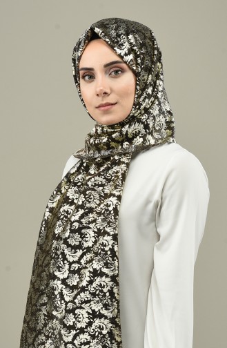 Patterned Viscose Shawl Gold 7002-03C