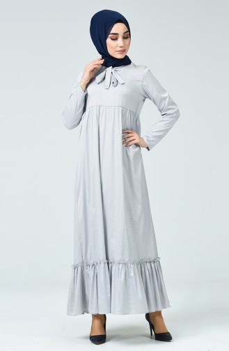 Ecru Hijab Dress 1352-02