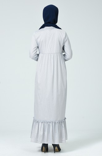 Ecru Hijab Dress 1352-02