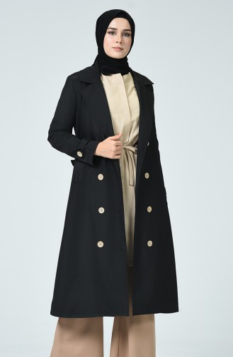 Black Trench Coats Models 0049-01