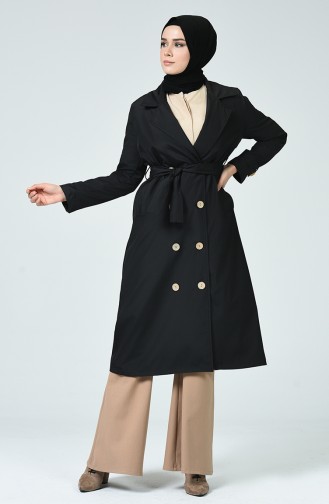 Black Trench Coats Models 0049-01