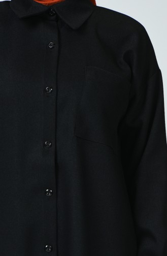 Buttoned Tunic Black 0899-01