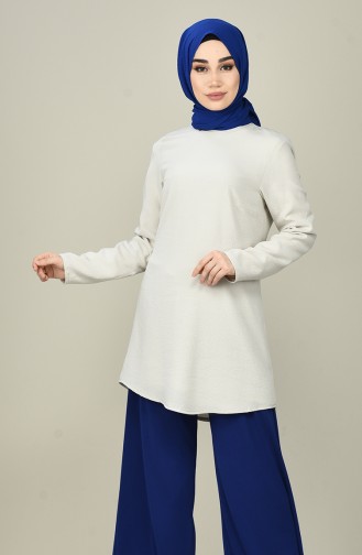 Gray Blouse 1233-01