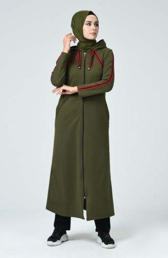 Khaki Abayas 4290A-02