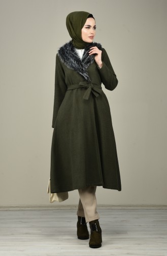 Fur Felt Coat Khaki 5091-05