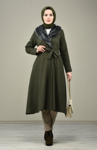 Fur Felt Coat Khaki 5091-05