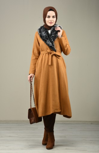 Fur Felt Coat Mustard 5091-04