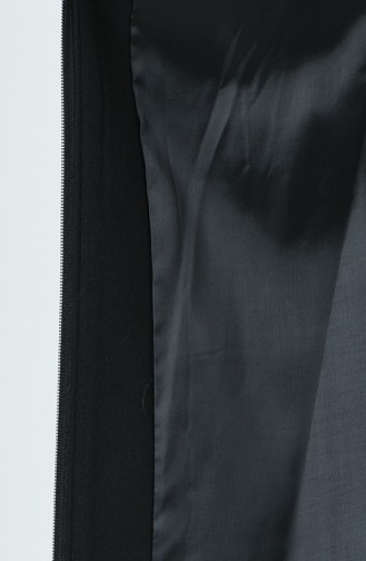 معطف طويل أسود 9024-01