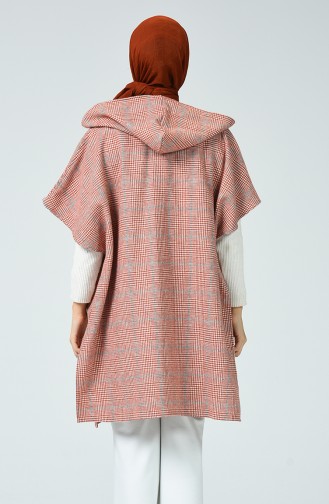 Brick Red Poncho 8003-02