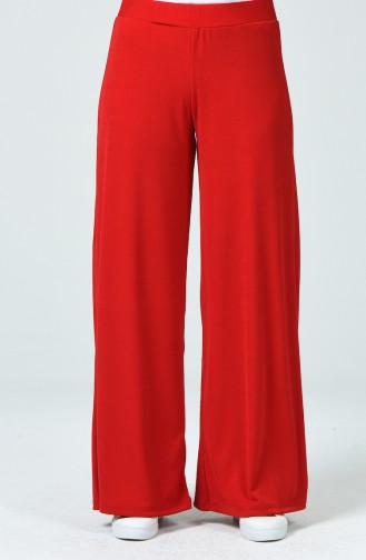 Pantalon Large Taille élastique 8137-01 Rouge 8137-01