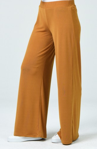 Waist Elastic Wide leg pants Mustard 8137-02