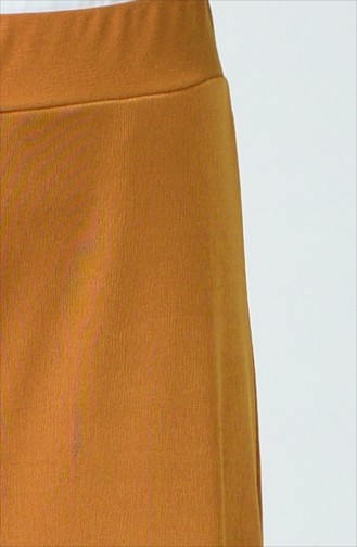 Waist Elastic Wide leg pants Mustard 8137-02