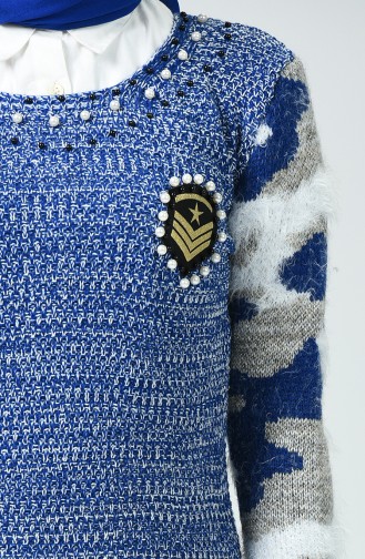 Pull Tricot  1963-01 Bleu Roi 1963-01