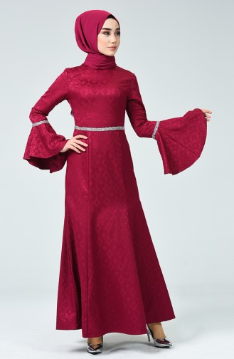 Steiniges Abendkleid 60081-16 Zwetschge 60081-16