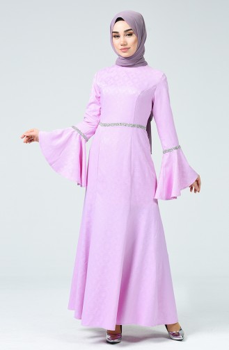 Violet Hijab Evening Dress 60081-18