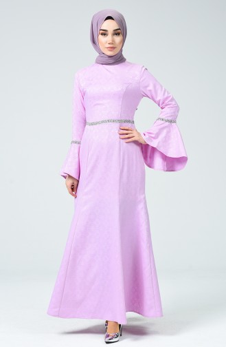 Lilac İslamitische Avondjurk 60081-18