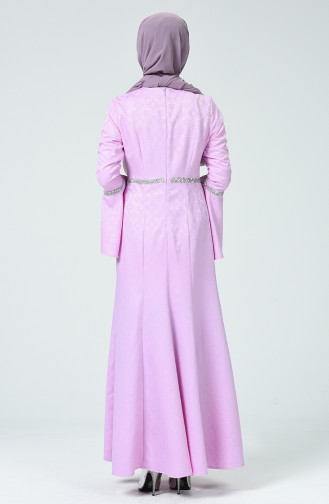 Violet Hijab Evening Dress 60081-18