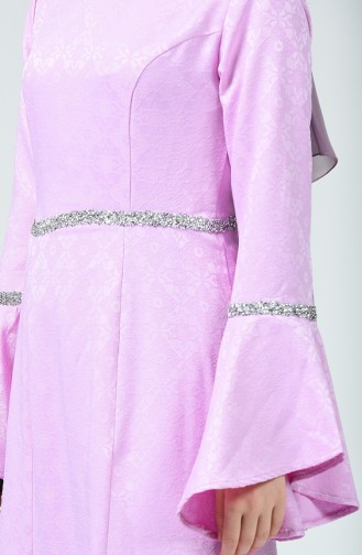 Violet Hijab Evening Dress 60081-18