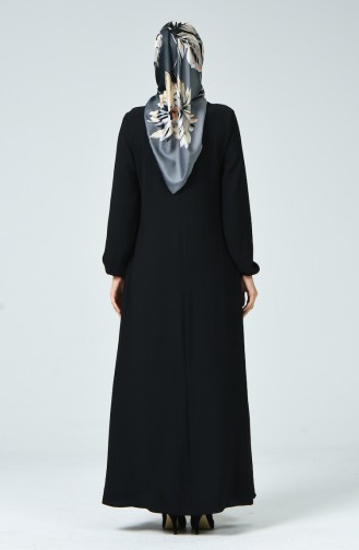 Black Hijab Dress 0050-01