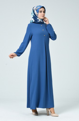 Kleid aus Aeroben-Stoff 0050-03 Indigo 0050-03