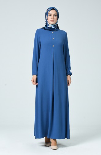 Kleid aus Aeroben-Stoff 0050-03 Indigo 0050-03