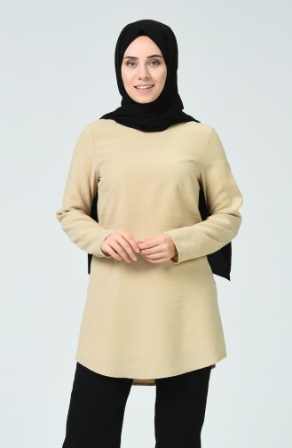 Petek Blouse à Motifs 1233-02 Beige 1233-02