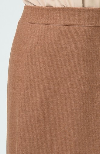 Big Size Pencil Skirt Camel 0905-06