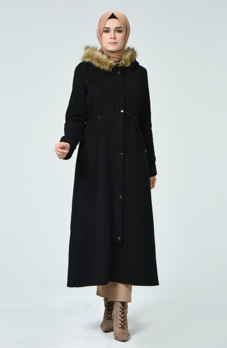 Hooded Cachet Coat 6836-01 Black 6836-01