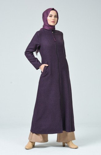 Abaya a Franges 5512-02 Plum 5512-02