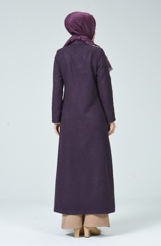 Abaya a Franges 5512-02 Plum 5512-02