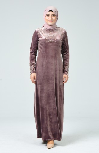 Powder Hijab Dress 0020-02