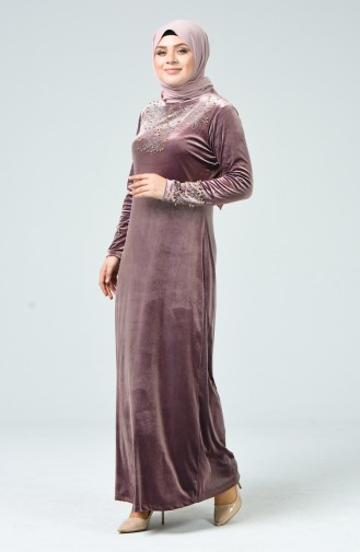 Powder Hijab Dress 0020-02