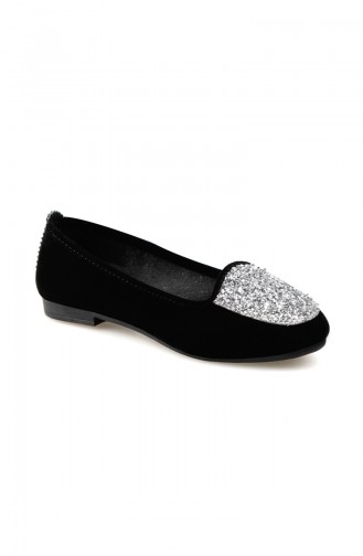 Black Woman Flat Shoe 0143-02