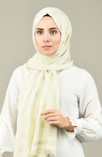 Simli Cotton Şal 1023-05 Krem 1023-05