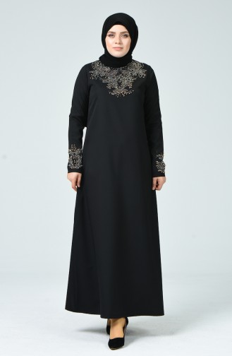 Black İslamitische Jurk 0013-01