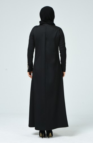 Black İslamitische Jurk 0013-01