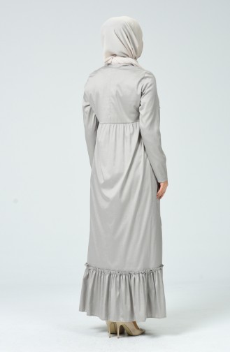 فستان بني مائل للرمادي 1352-01