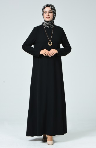 Black İslamitische Jurk 0053-01